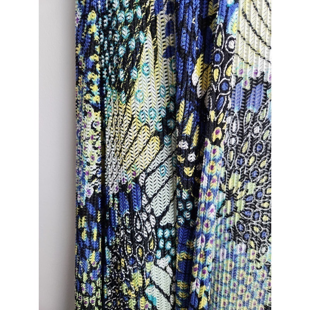 Maggie Barnes open cardigan artsy lagenlook sz 2X stretchy long sleeve colorful - Picture 3 of 6